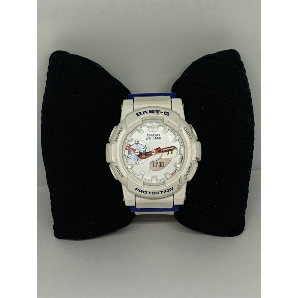 Casio Baby-G BGA-185TR Unisex White Resin Analog & Digital Wrist Watch AEW68
